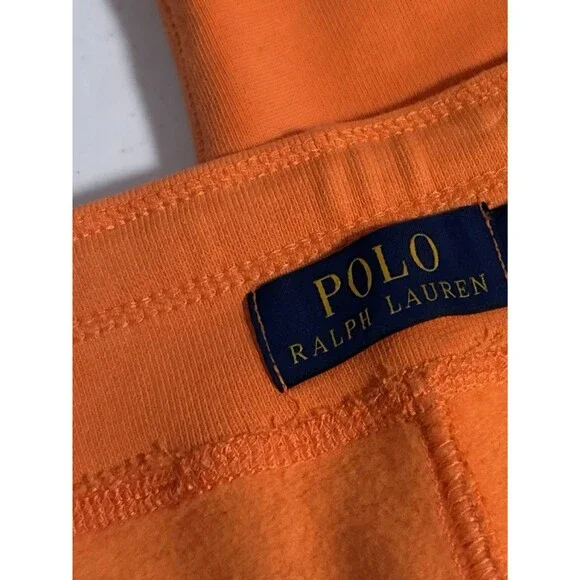 NEW Polo Ralph Lauren Men's Size 2XB Orange Fleece Jogger Sweatpants 2XL Big